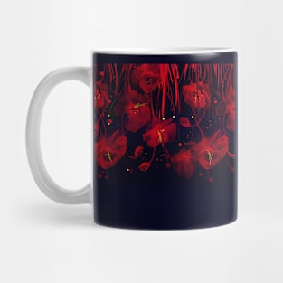 Black red roses Mug